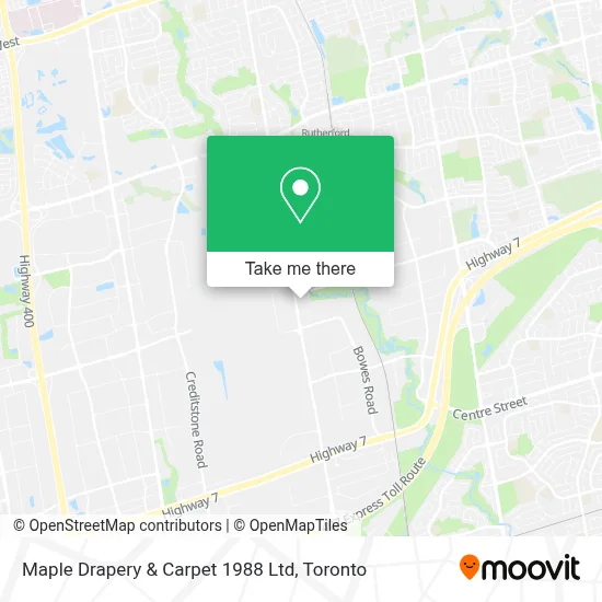 Maple Drapery & Carpet 1988 Ltd map