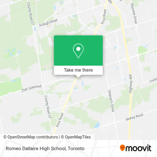 Romeo Dallaire High School map