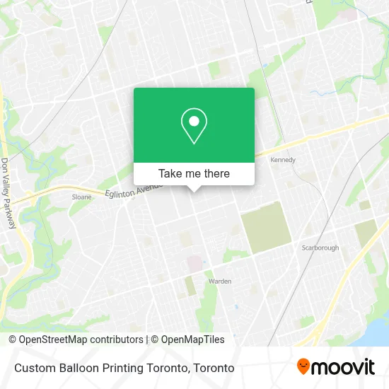 Custom Balloon Printing Toronto map
