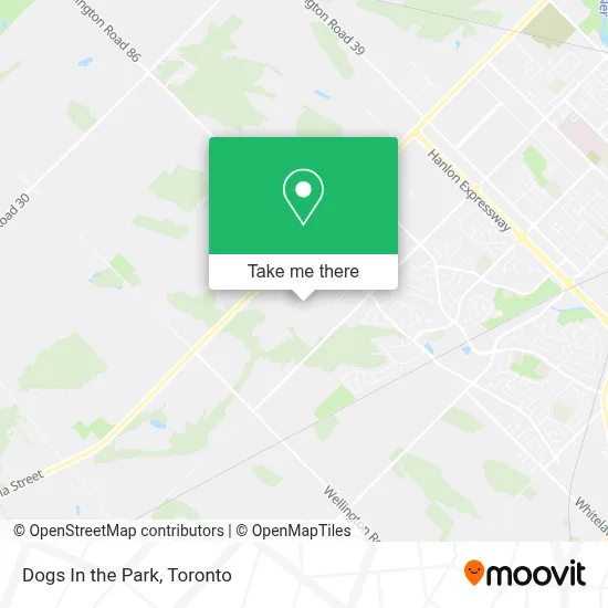 Dogs In the Park map