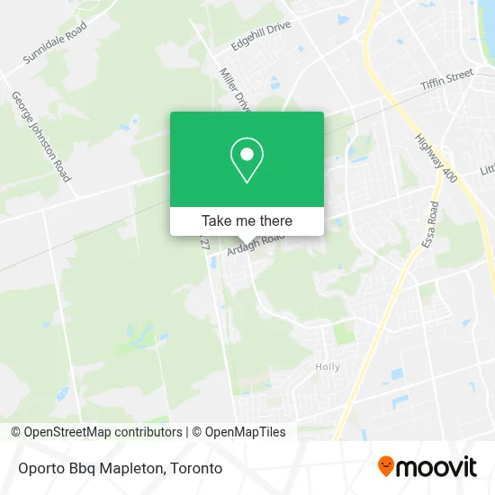 Oporto Bbq Mapleton map