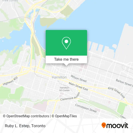Ruby L. Estep map