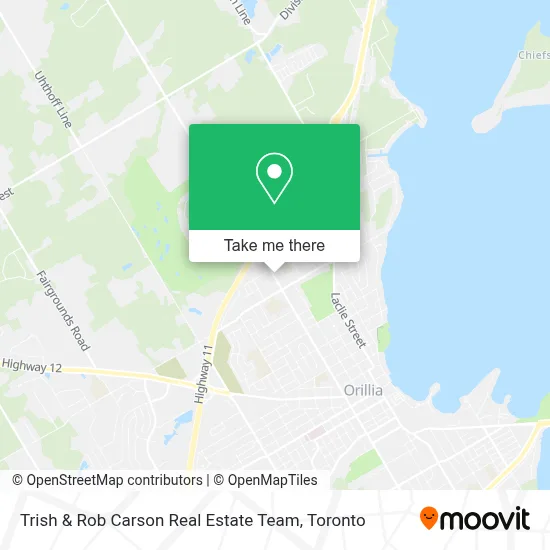 Trish & Rob Carson Real Estate Team map