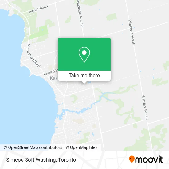 Simcoe Soft Washing map