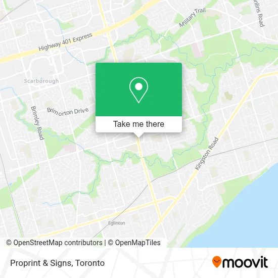Proprint & Signs map