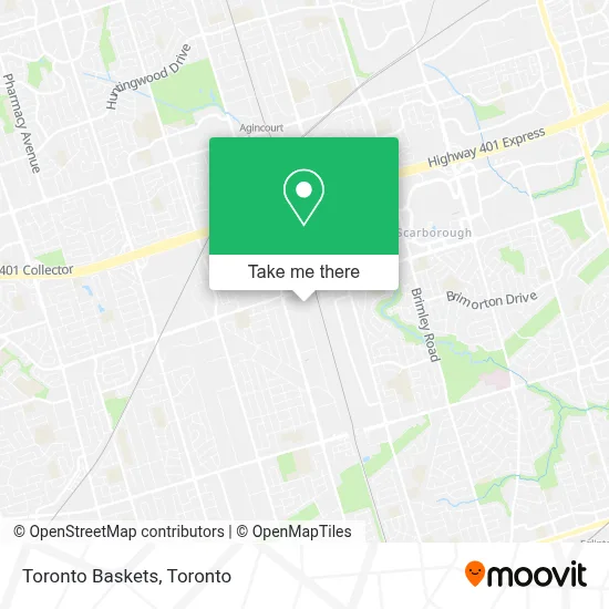 Toronto Baskets map