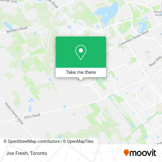 Joe Fresh map