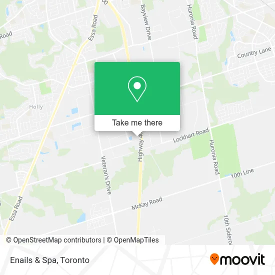 Enails & Spa map