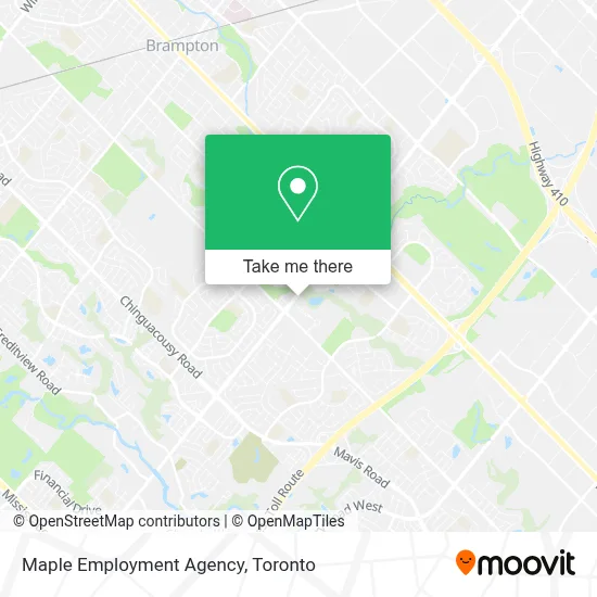 Maple Employment Agency map