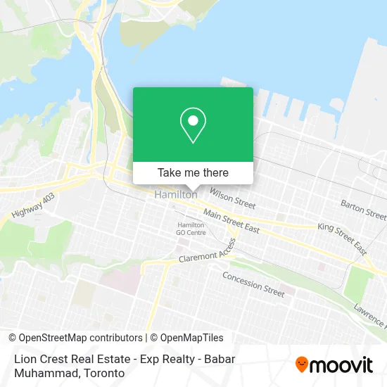 Lion Crest Real Estate - Exp Realty - Babar Muhammad map