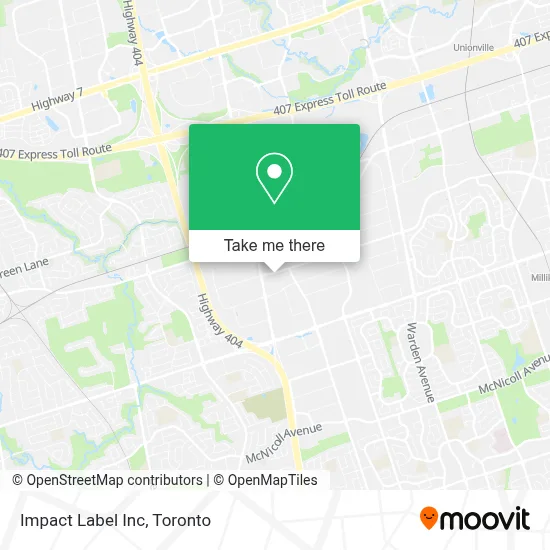 Impact Label Inc map