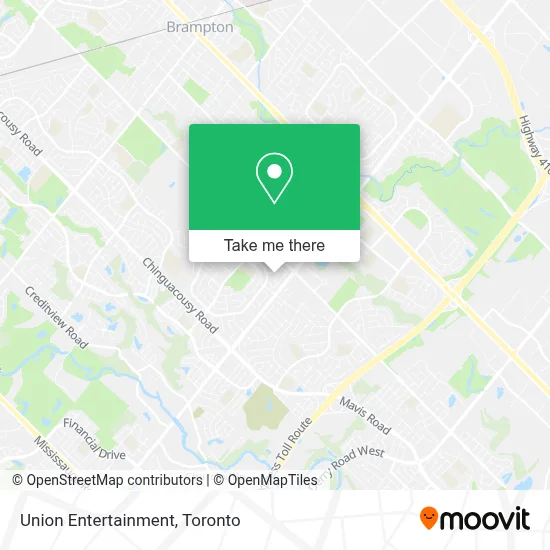 Union Entertainment map