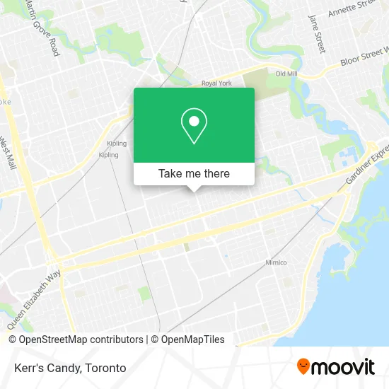 Kerr's Candy map