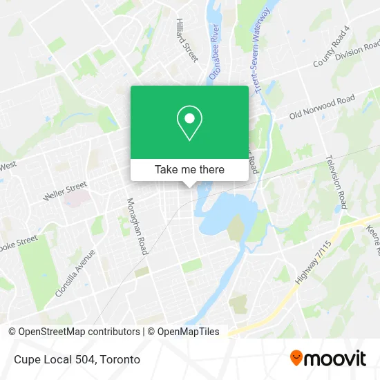 Cupe Local 504 map