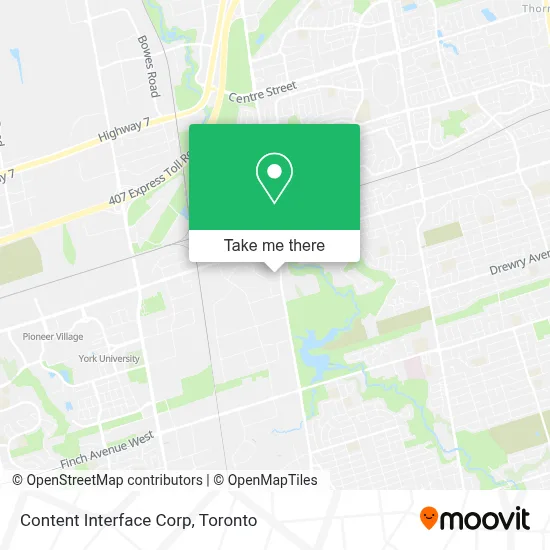 Content Interface Corp map