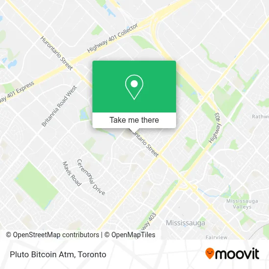 Pluto Bitcoin Atm map