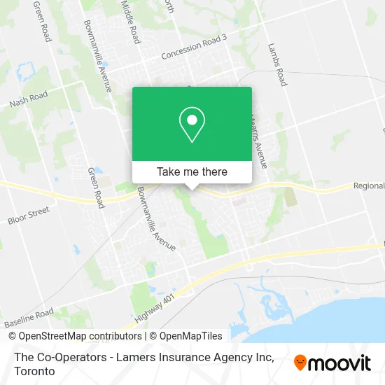The Co-Operators - Lamers Insurance Agency Inc map