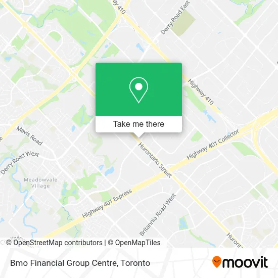 Bmo Financial Group Centre map