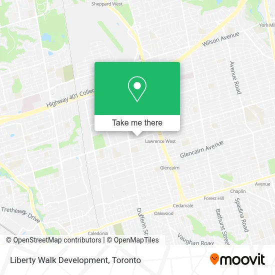 Liberty Walk Development map