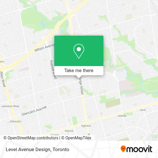 Level Avenue Design map