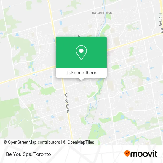 Be You Spa map