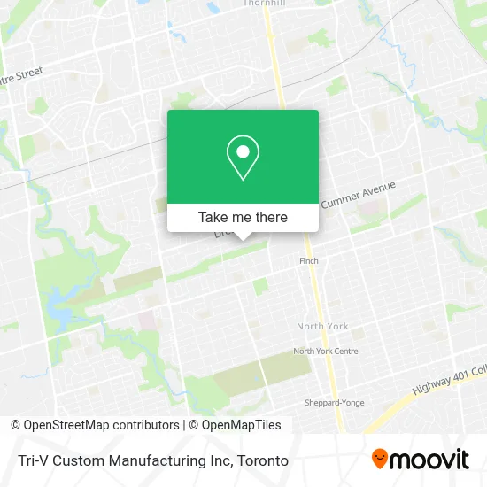 Tri-V Custom Manufacturing Inc map