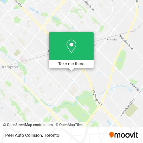 Peel Auto Collision map