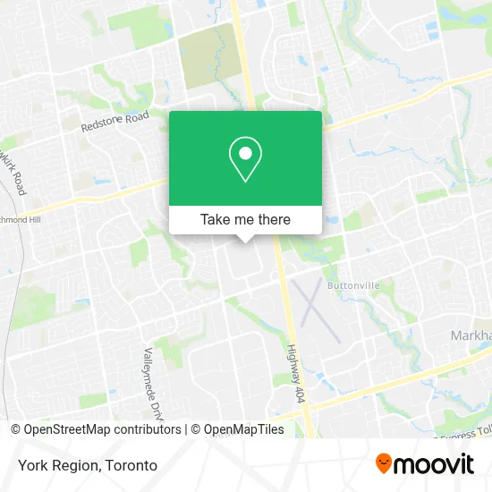 York Region map
