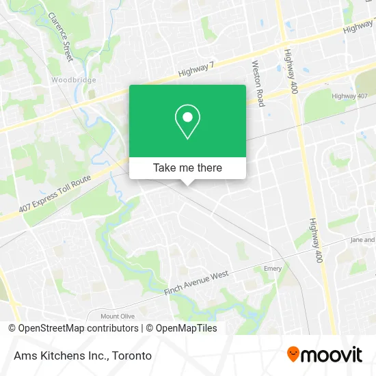 Ams Kitchens Inc. map