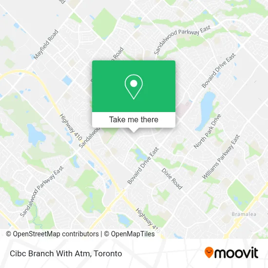 Cibc Branch With Atm map