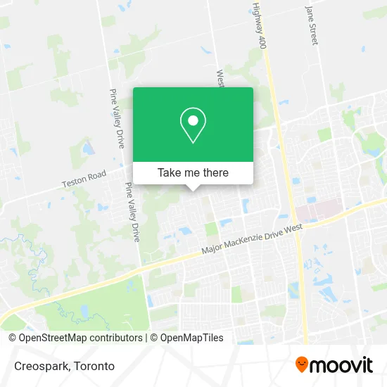 Creospark map