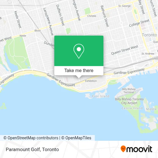 Paramount Golf map