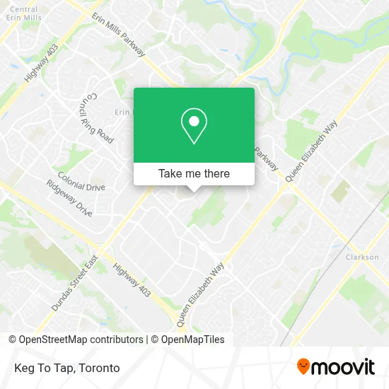 Keg To Tap map