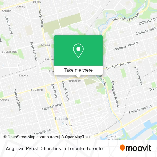 Anglican Parish Churches In Toronto map