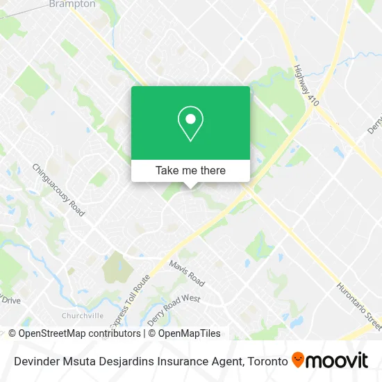 Devinder Msuta Desjardins Insurance Agent map
