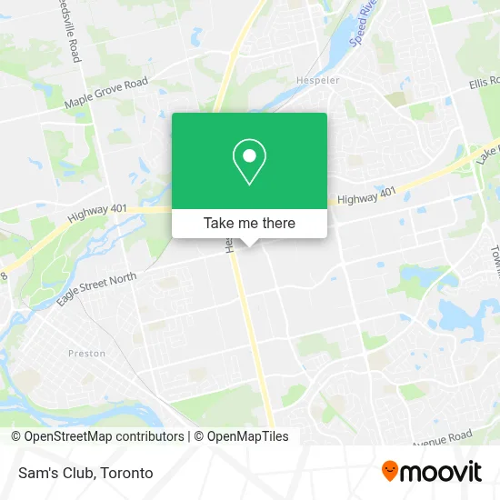 Sam's Club map