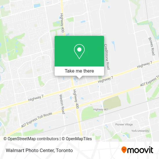 Walmart Photo Center map