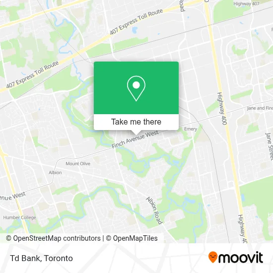 Td Bank map
