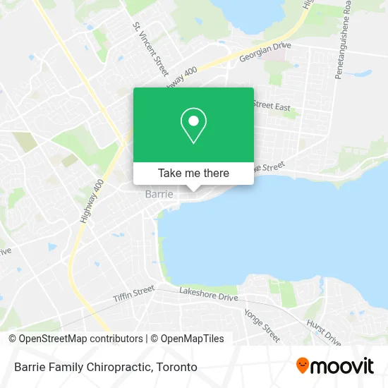 Barrie Family Chiropractic map