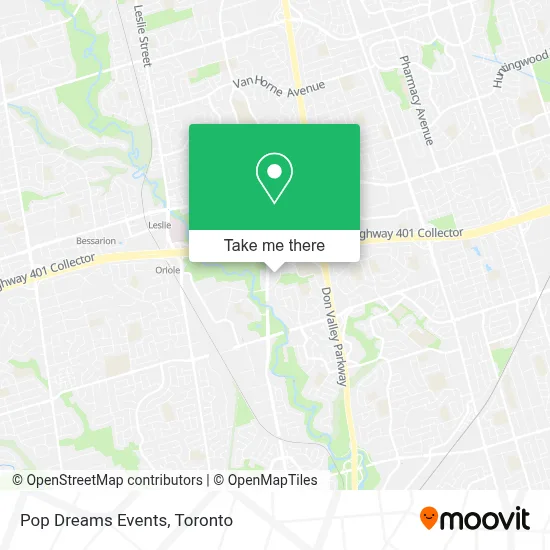 Pop Dreams Events map
