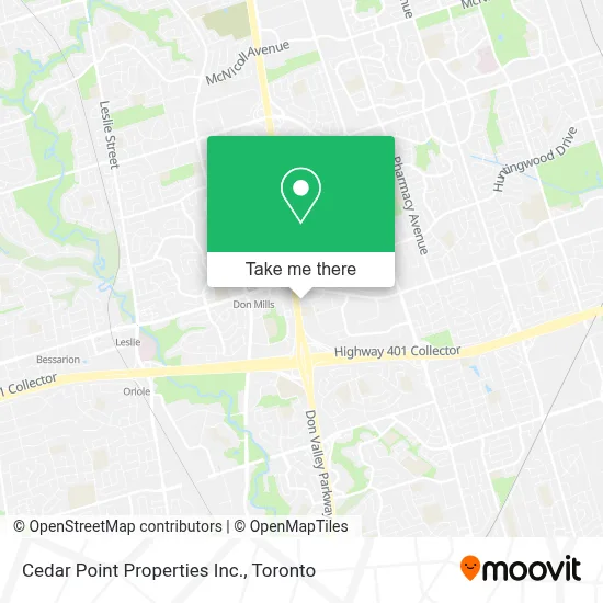 Cedar Point Properties Inc. map
