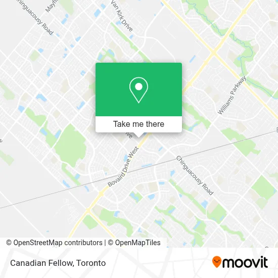 Canadian Fellow map