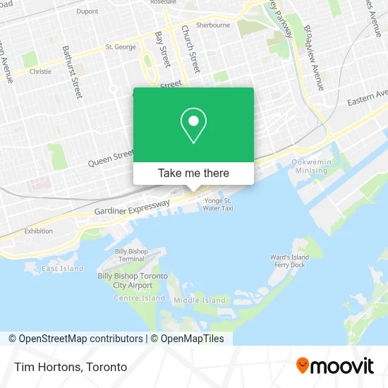 Tim Hortons map