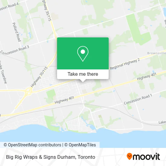 Big Rig Wraps & Signs Durham map