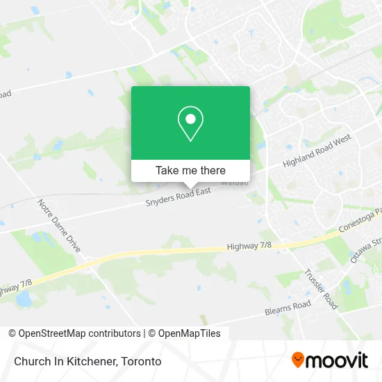 Church In Kitchener map
