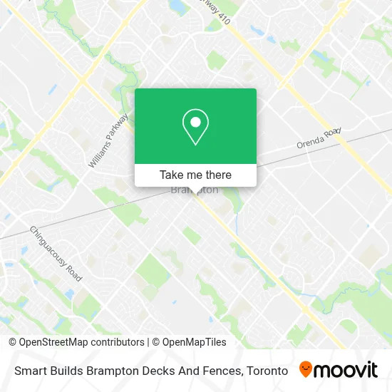 Smart Builds Brampton Decks And Fences map