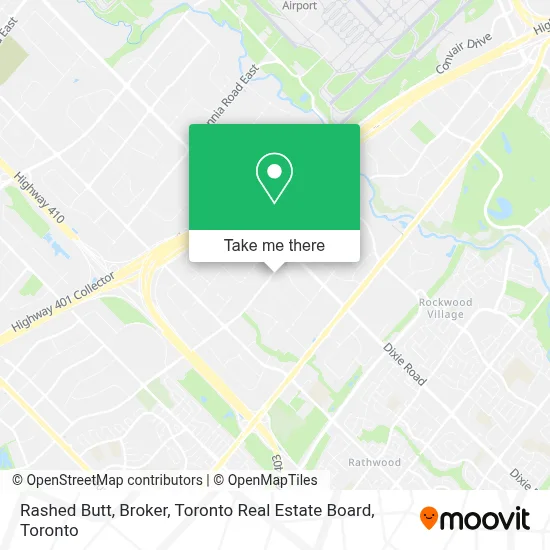 Rashed Butt, Broker, Toronto Real Estate Board map
