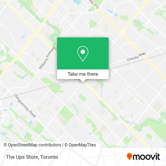 The Ups Store map