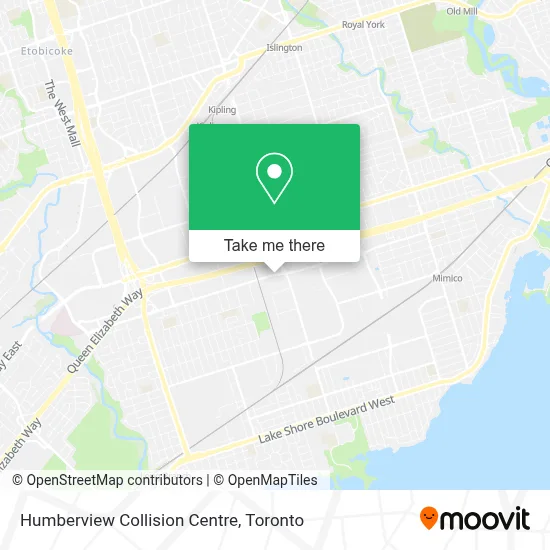 Humberview Collision Centre map