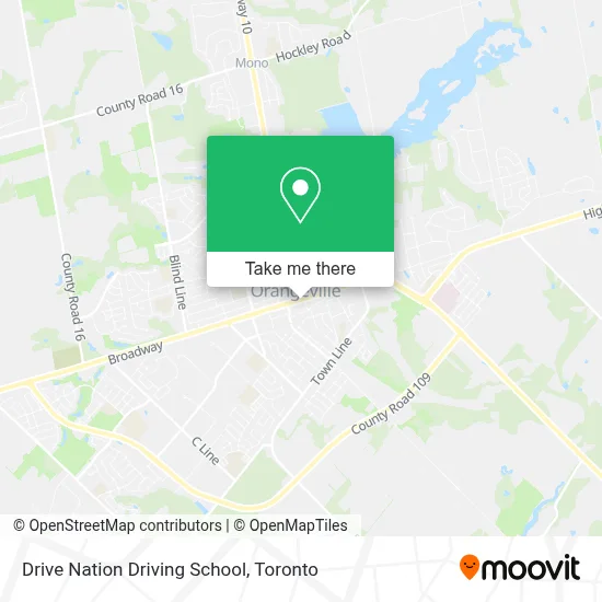 Drive Nation Driving School map